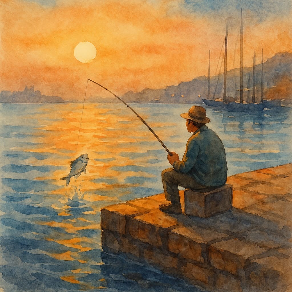 Illustration for Gone Fishing