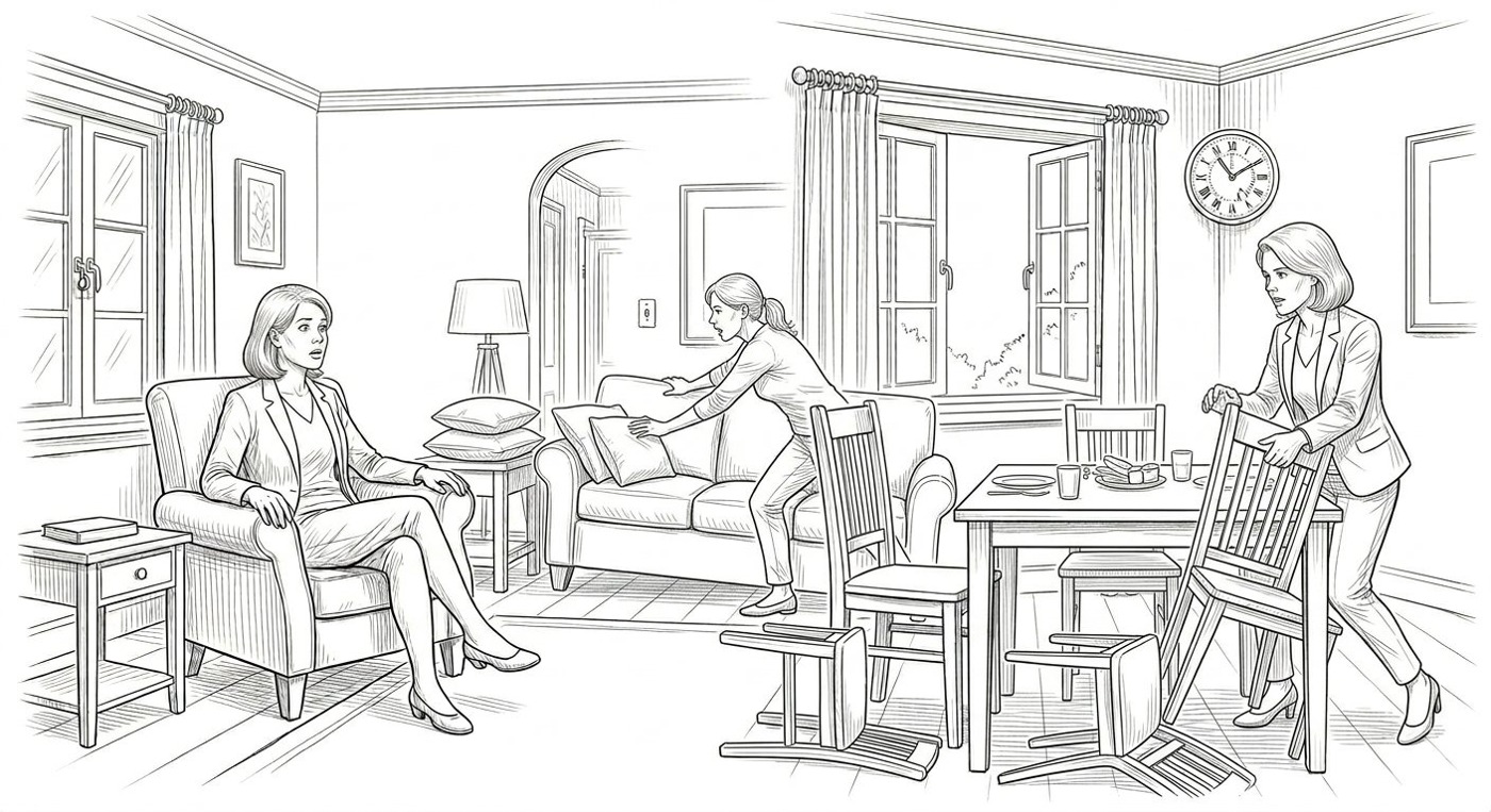 Illustration for Chapter Nineteen: The Guest Who Changed the House